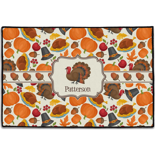 Traditional Thanksgiving Personalized Door Mat - 36x24 (APPROVAL)