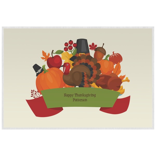 Traditional Thanksgiving Personalized Placemat (Back)