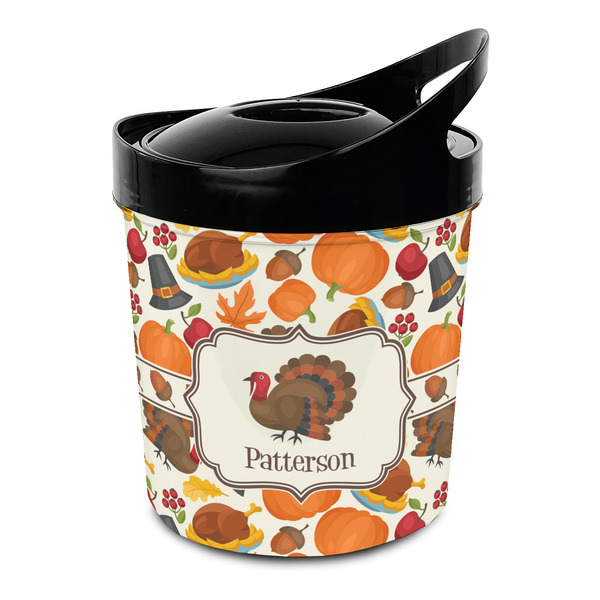 Custom Traditional Thanksgiving Plastic Ice Bucket (Personalized)