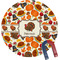 Traditional Thanksgiving Round Fridge Magnet (Personalized)