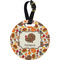 Traditional Thanksgiving Plastic Luggage Tag - Round (Personalized)