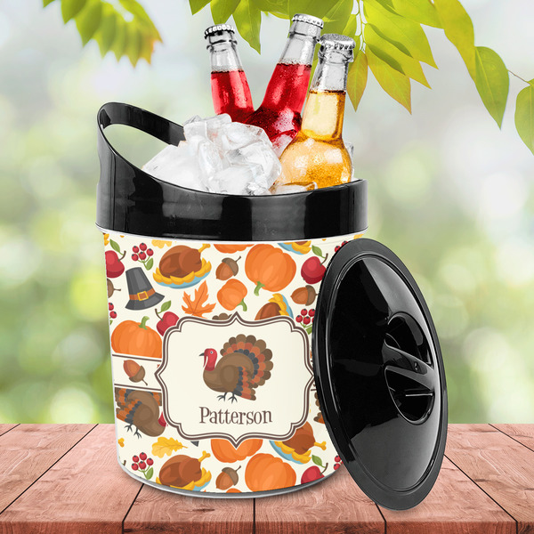 Traditional Thanksgiving Plastic Ice Bucket - LIFESTYLE