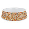 Traditional Thanksgiving Plastic Dog Bowl - Large (Personalized)