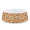 Traditional Thanksgiving Plastic Dog Bowl - Medium (Personalized)