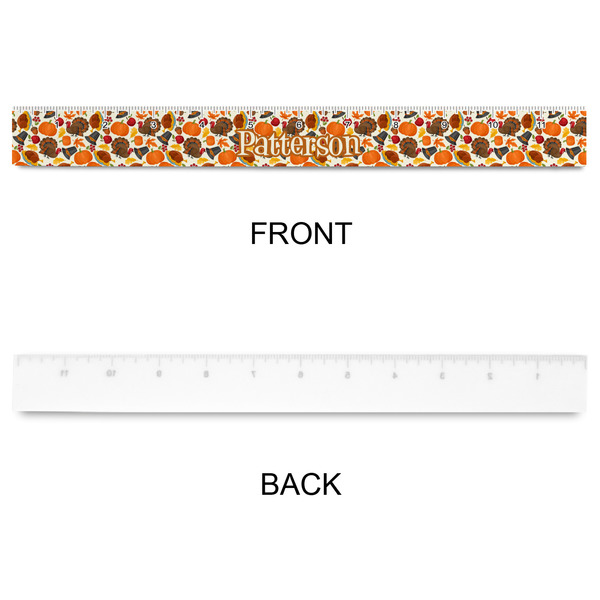 Traditional Thanksgiving Plastic Ruler - 12" - APPROVAL