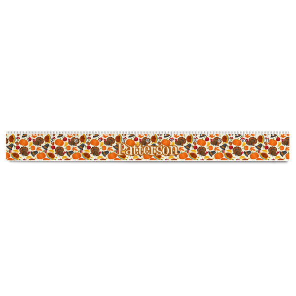 Traditional Thanksgiving Plastic Ruler - 12" - FRONT