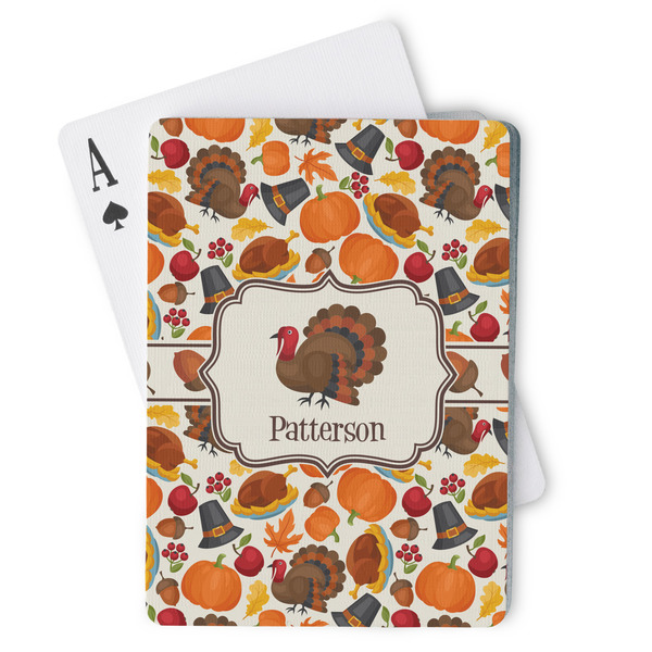 Custom Traditional Thanksgiving Playing Cards (Personalized)