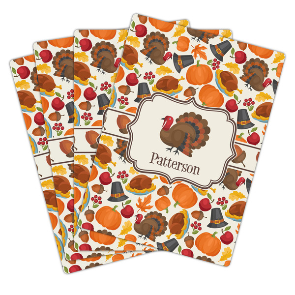 Traditional Thanksgiving Playing Cards - Hand Back View