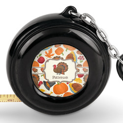 Traditional Thanksgiving Pocket Tape Measure - 6 Ft w/ Carabiner Clip (Personalized)