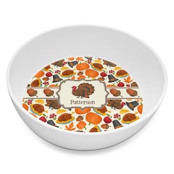 Traditional Thanksgiving Melamine Bowl - 8 oz (Personalized)