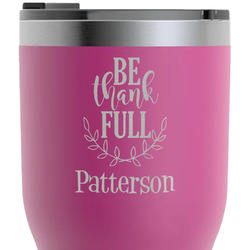 Traditional Thanksgiving RTIC Tumbler - Magenta - Laser Engraved - Double-Sided (Personalized)