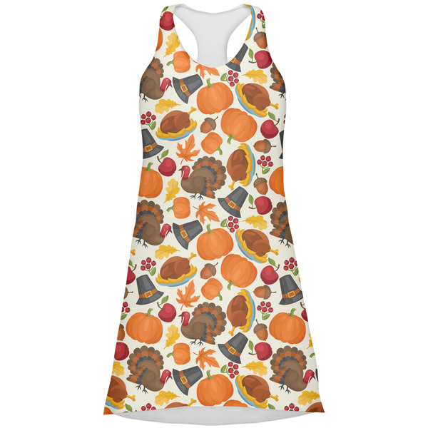 Custom Traditional Thanksgiving Racerback Dress - X Small