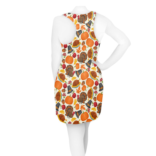 Traditional Thanksgiving Racerback Dress - On Model - Back