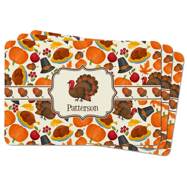 Traditional Thanksgiving Rectangular Fridge Magnet - THREE