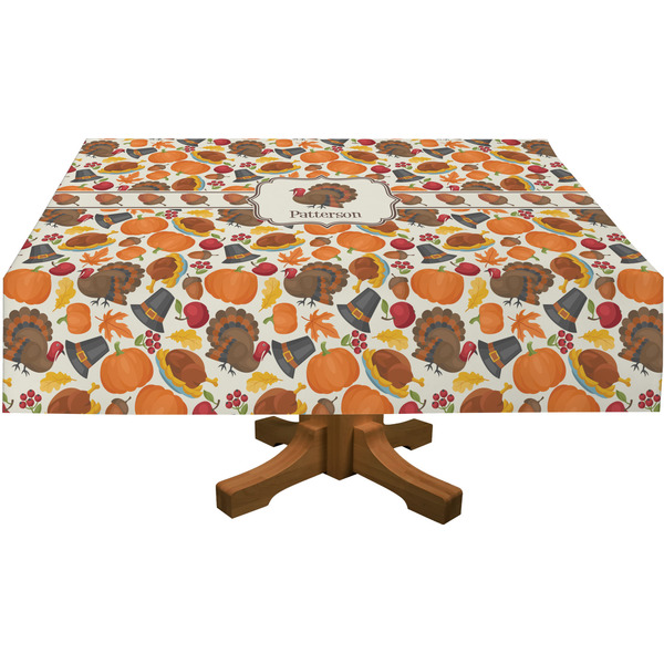 Traditional Thanksgiving Rectangular Tablecloths (Personalized)