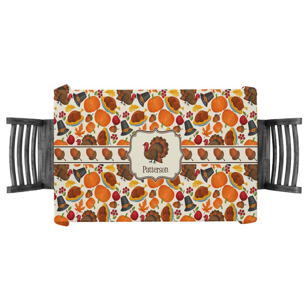 Custom Traditional Thanksgiving Tablecloth - 58"x58" (Personalized)