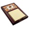 Traditional Thanksgiving Red Mahogany Sticky Note Holder - Angle