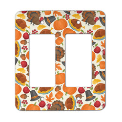 Traditional Thanksgiving Rocker Style Light Switch Cover - Two Switch