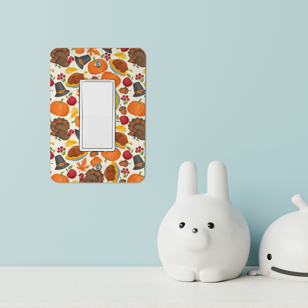 Traditional Thanksgiving Rocker Light Switch Covers - Single - IN CONTEXT
