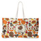 Traditional Thanksgiving Large Rope Tote Bag - Front View
