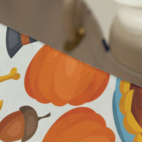 Traditional Thanksgiving Large Rope Tote - Close Up View