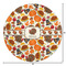 Traditional Thanksgiving Round Area Rug - Size