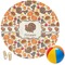 Traditional Thanksgiving Round Beach Towel