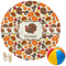 Traditional Thanksgiving Round Beach Towel (Personalized)