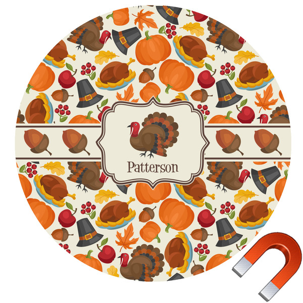 Custom Traditional Thanksgiving Car Magnet (Personalized)