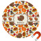 Traditional Thanksgiving Round Car Magnet - 10" (Personalized)