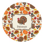 Traditional Thanksgiving Round Decal - Medium (Personalized)