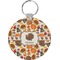 Traditional Thanksgiving Round Plastic Keychain (Personalized)