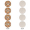 Traditional Thanksgiving Round Linen Placemats - APPROVAL Set of 4 (single sided)