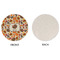 Traditional Thanksgiving Round Linen Placemats - APPROVAL (single sided)