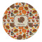 Traditional Thanksgiving Round Linen Placemat (Personalized)