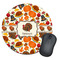 Traditional Thanksgiving Round Mouse Pad (Personalized)
