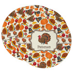 Traditional Thanksgiving Round Paper Coasters w/ Name or Text