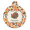 Traditional Thanksgiving Round Pet ID Tag - Large - Front