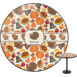 Traditional Thanksgiving Round Table (Personalized)