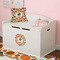 Traditional Thanksgiving Round Wall Decal on Toy Chest