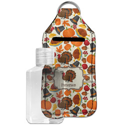 Traditional Thanksgiving Hand Sanitizer & Keychain Holder - Large (Personalized)