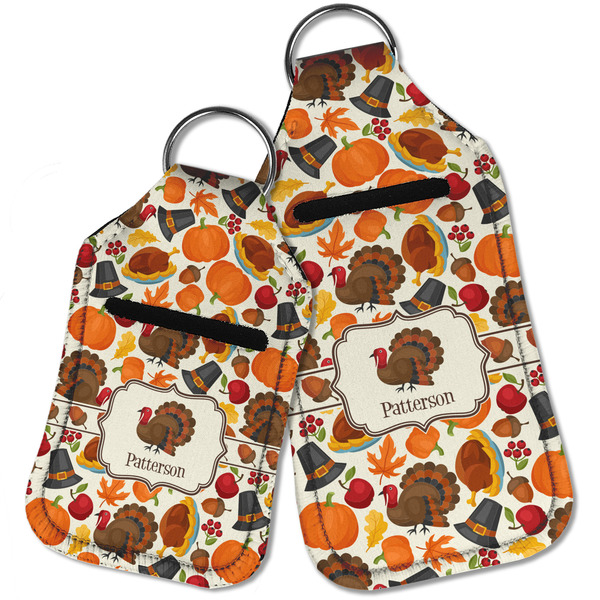 Traditional Thanksgiving Sanitizer Holder Keychain - Parent Main