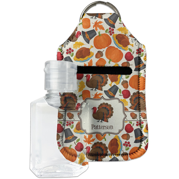 Custom Traditional Thanksgiving Hand Sanitizer & Keychain Holder (Personalized)