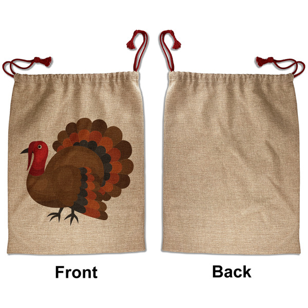 Traditional Thanksgiving Santa Bag - Approval - Front
