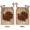 Traditional Thanksgiving Santa Bag - Front and Back