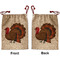 Traditional Thanksgiving Santa Sack - Front & Back