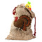 Traditional Thanksgiving Santa Bag - Front (stuffed w toys) PARENT