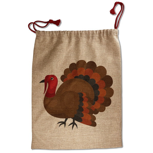 Traditional Thanksgiving Santa Bag - Front