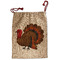 Traditional Thanksgiving Santa Sack - Front