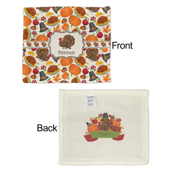 Traditional Thanksgiving Security Blanket - Front & Back View